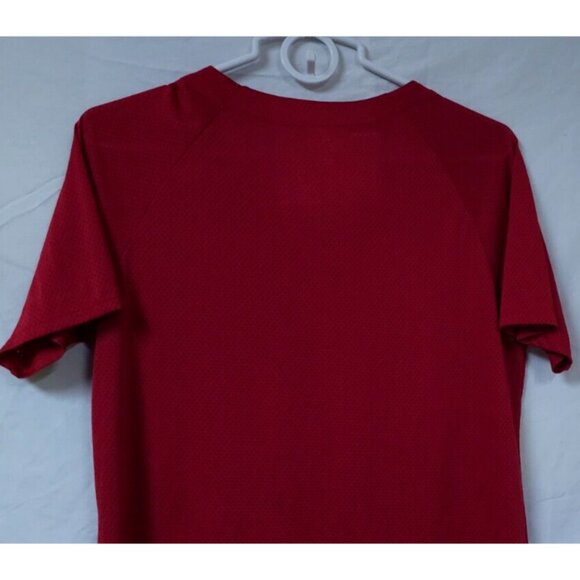 Campus Lifestyle ST Louis Cardinal Teens Medium Red Spellout 1/4 Button Jersey - Picture 8 of 10